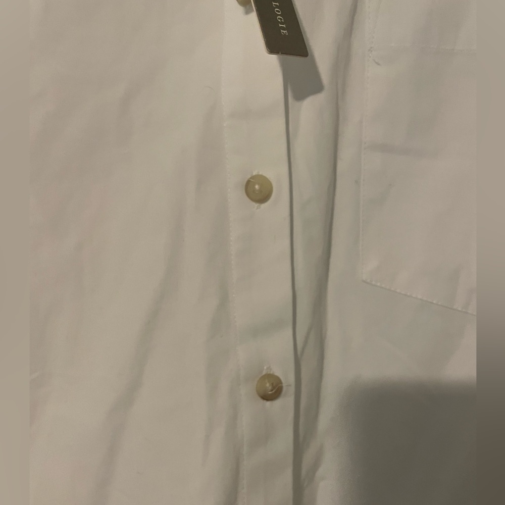 Anthropologie Women's White Maeve Lace-Hem Smock Mini Shirt Dress L Size‎ NWT - Picture 4 of 8